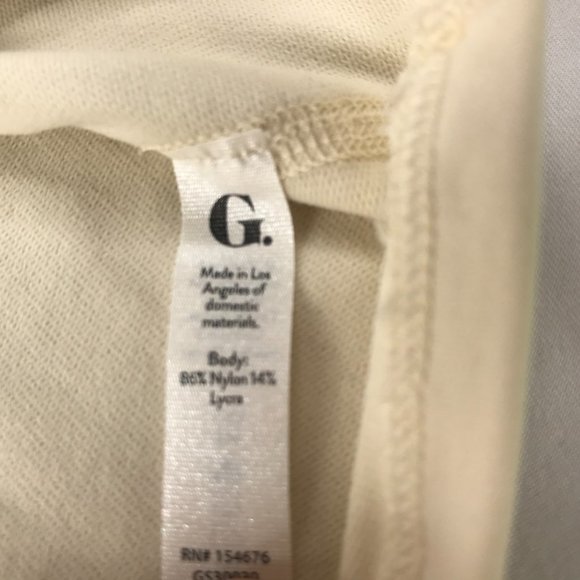 G. Goop Long Sleeve Shirt Ivory Cinchable Sleeves Women's Medium Gwenyth Paltrow - Picture 7 of 13